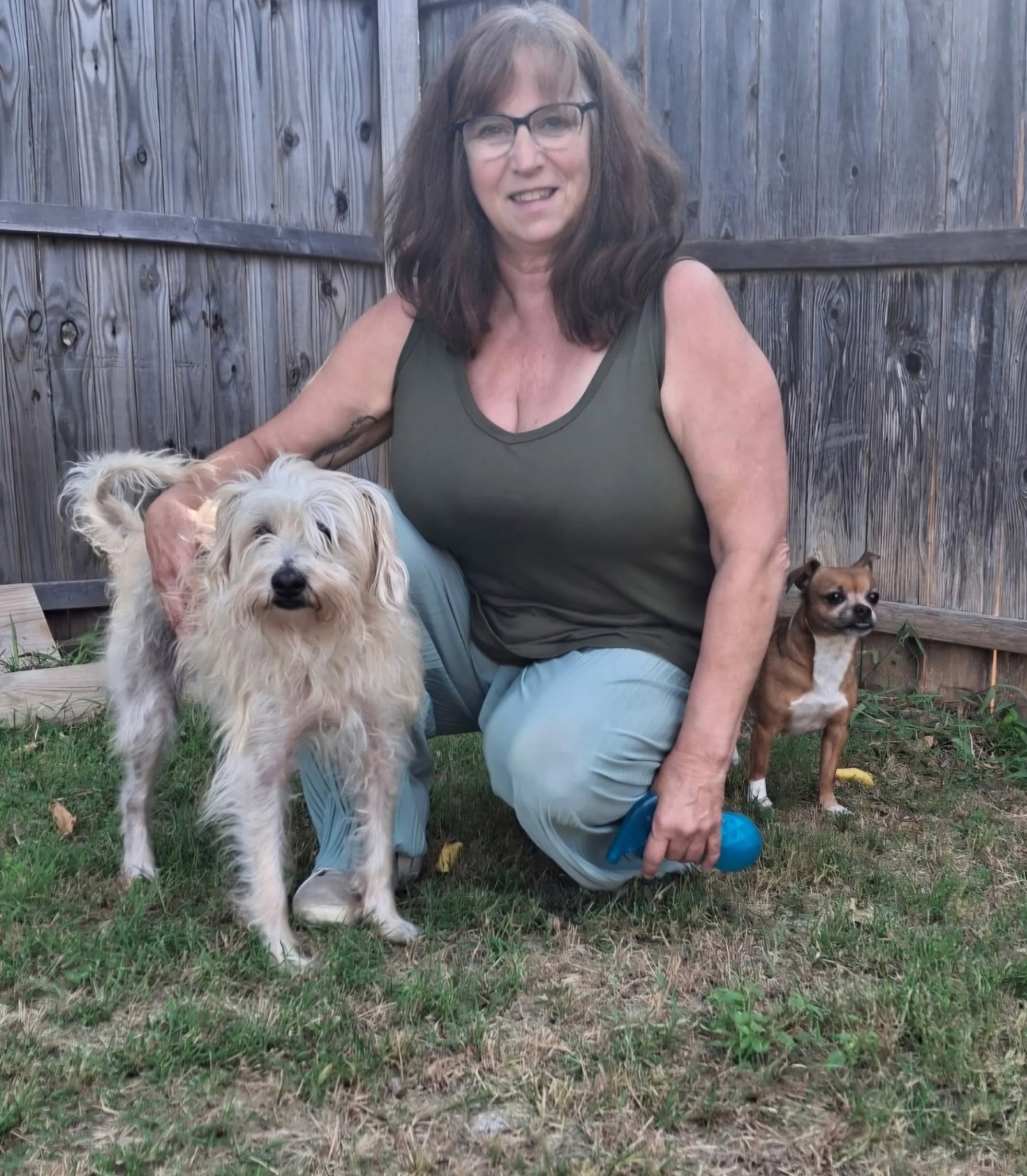 Theresa, Partner and Director of Rescue Stewardship at Salvaged Souls Pet Rescue
